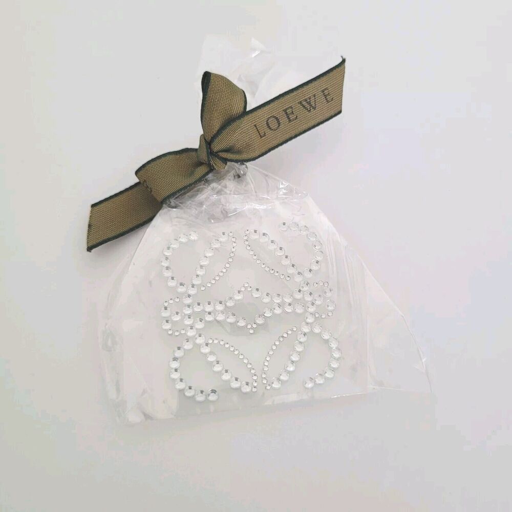 Loewe Sticker Rhinestones 2x2 Inches Logo Glam